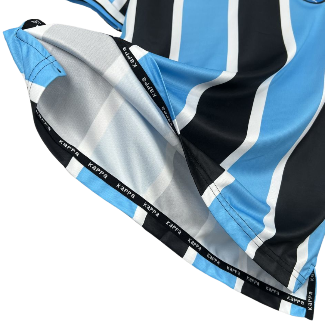 Camisa Grêmio I 2001 - Retrô Kappa - Azul e preta