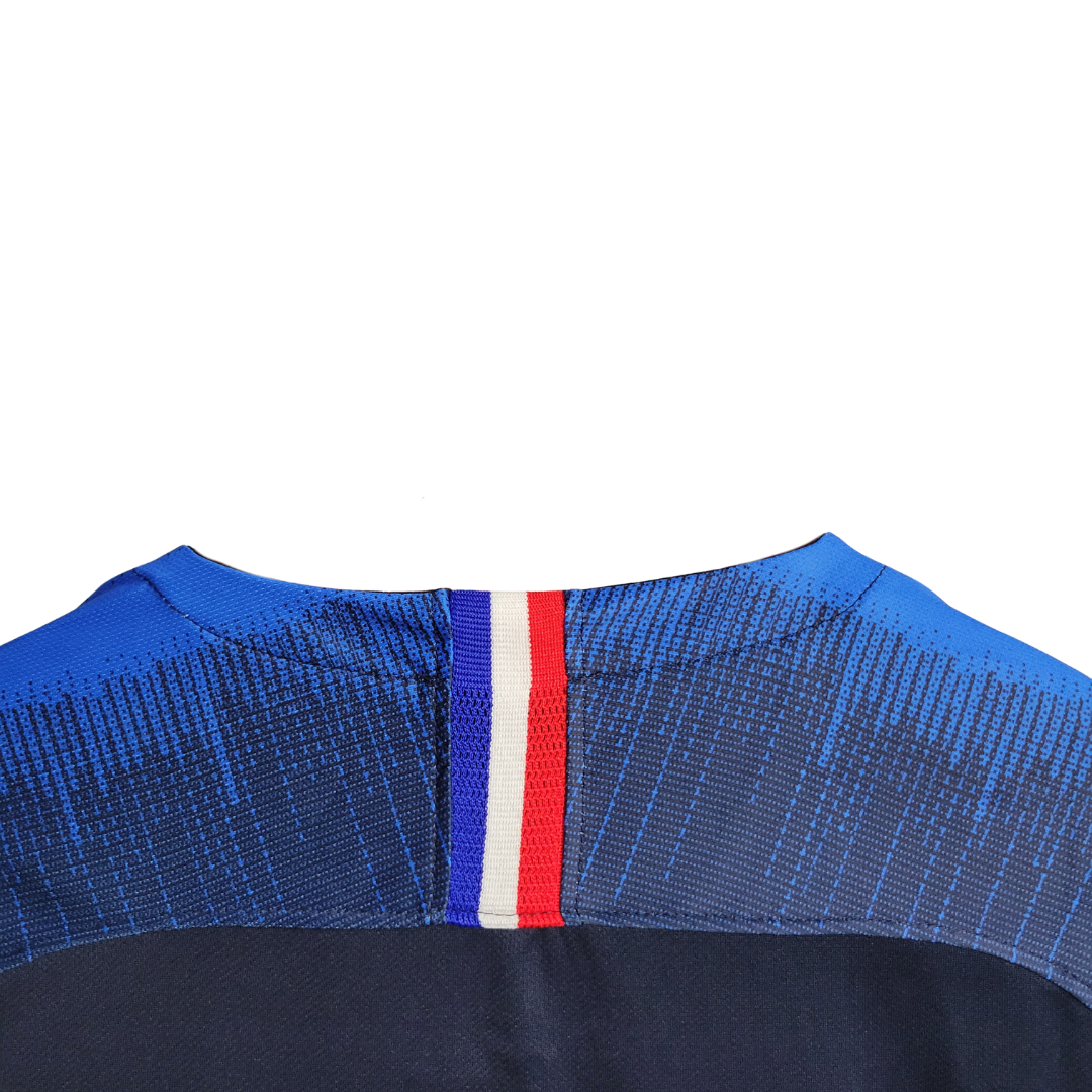 Camisa Seleção da França I 2018 Manga Longa - Retrô Nike - Azul