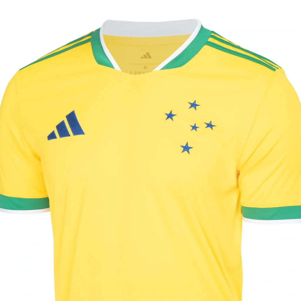 Camisa Cruzeiro Edição Especial Copa do Mundo 2026 - Torcedor Masculina Verde e Amarela