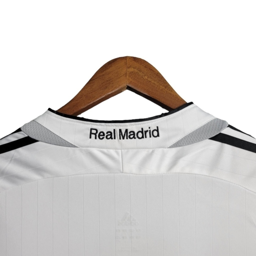 Camisa Real Madrid I 2006/2007 - Retrô Adidas - Branca com detalhes em preto e cinza