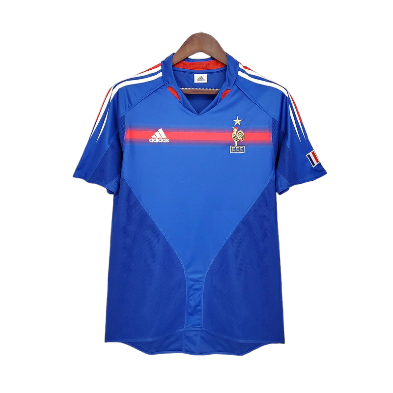 Camisa Seleção da França 2004 - Retrô Adidas - Azul