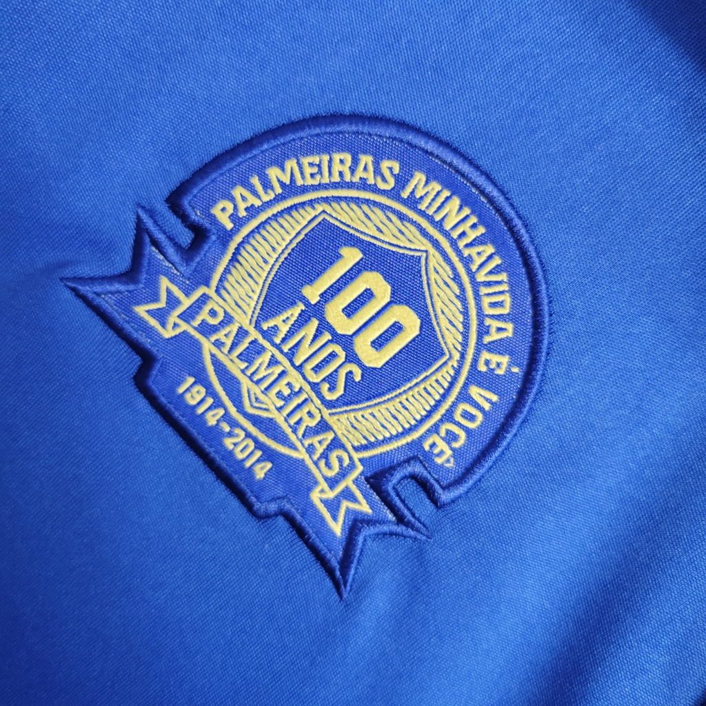 Camisa Palmeiras III 2014/2015 - Retrô Adidas - Azul com detalhes dourados