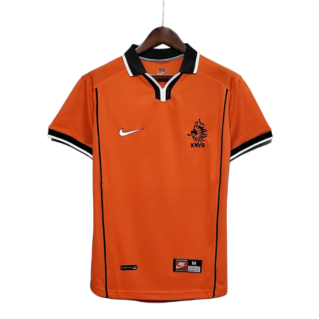 Camisa Seleção da Holanda I 1998 - RetrÓ Nike - Laranja