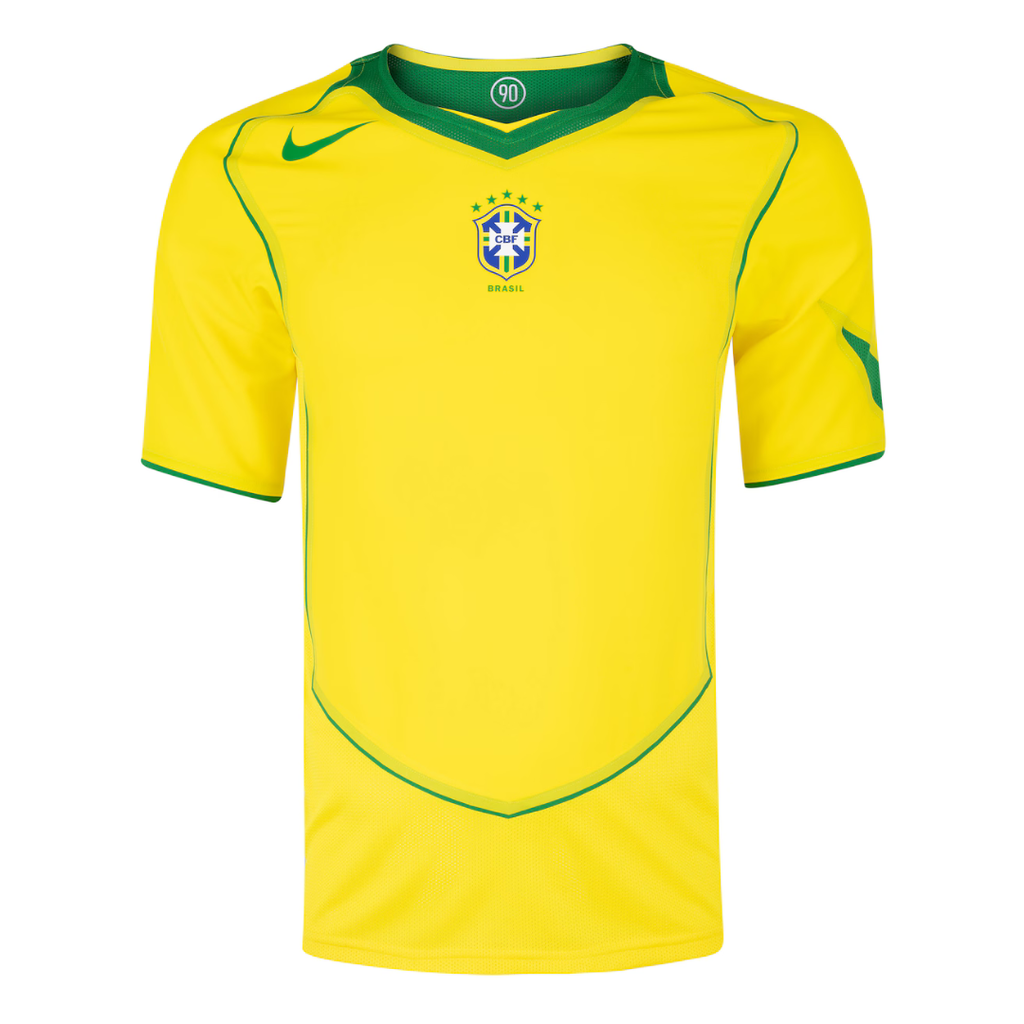 Camisa Seleção Brasileira I 2004 - RetrÓ Nike - Amarela