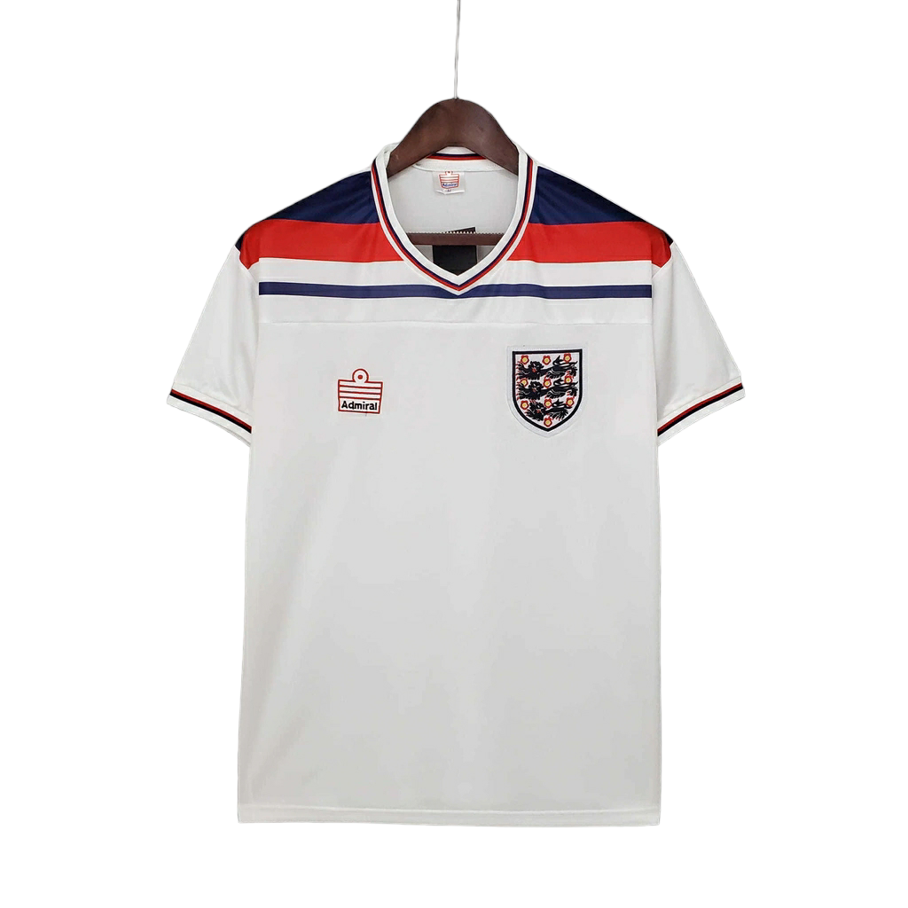 Camisa Seleção da Inglaterra 1982 - RetrÓ Admiral - Branca