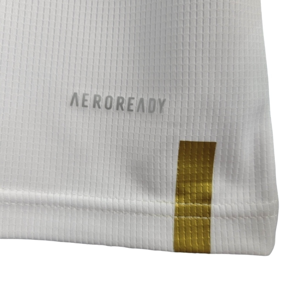 Camisa Real Madrid I 2018/2019 - Retrô Adidas - Branca com detalhes em dourado