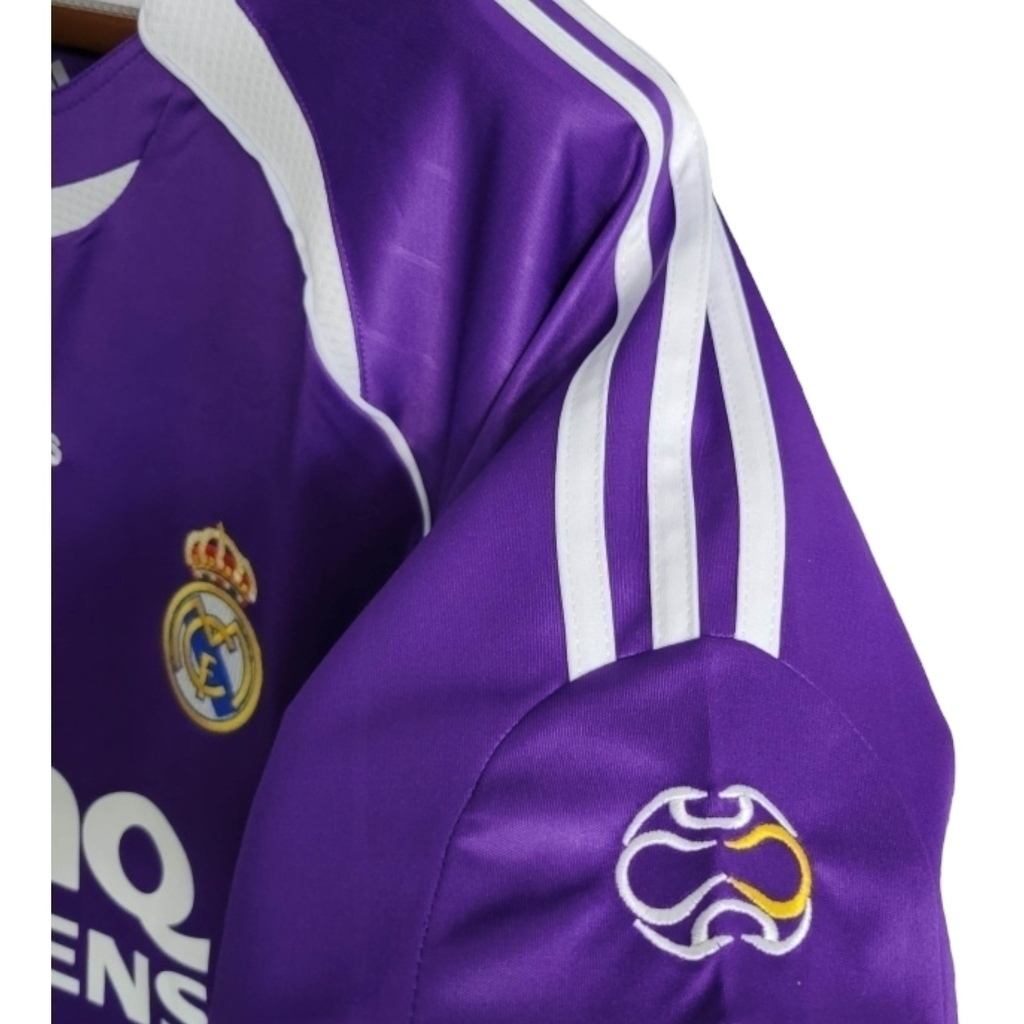 Camisa Real Madrid 2006 - Retrô Adidas - Roxa com detalhes em branco