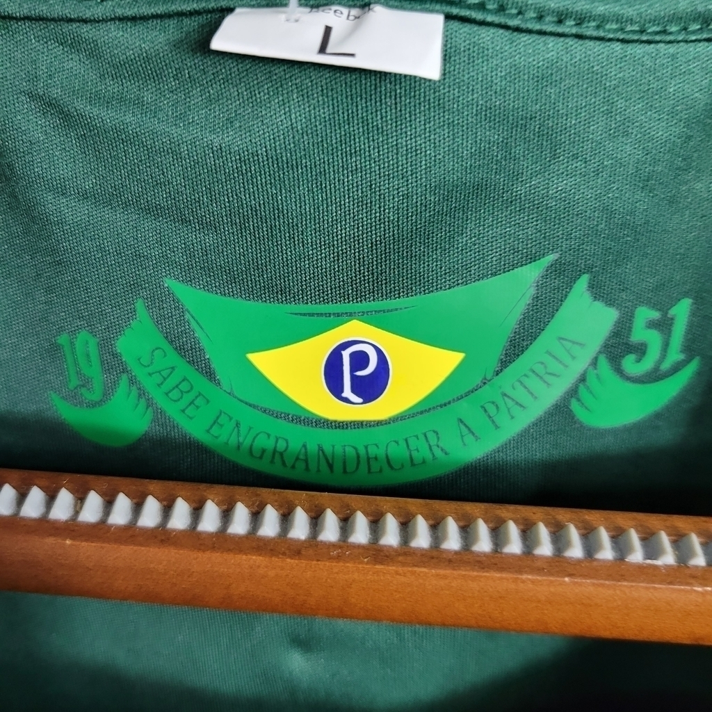 Camisa Cruzeiro II Edição Especial Palestra 2011 - Retrô - Verde e branco com Patrocínio Banco BMG