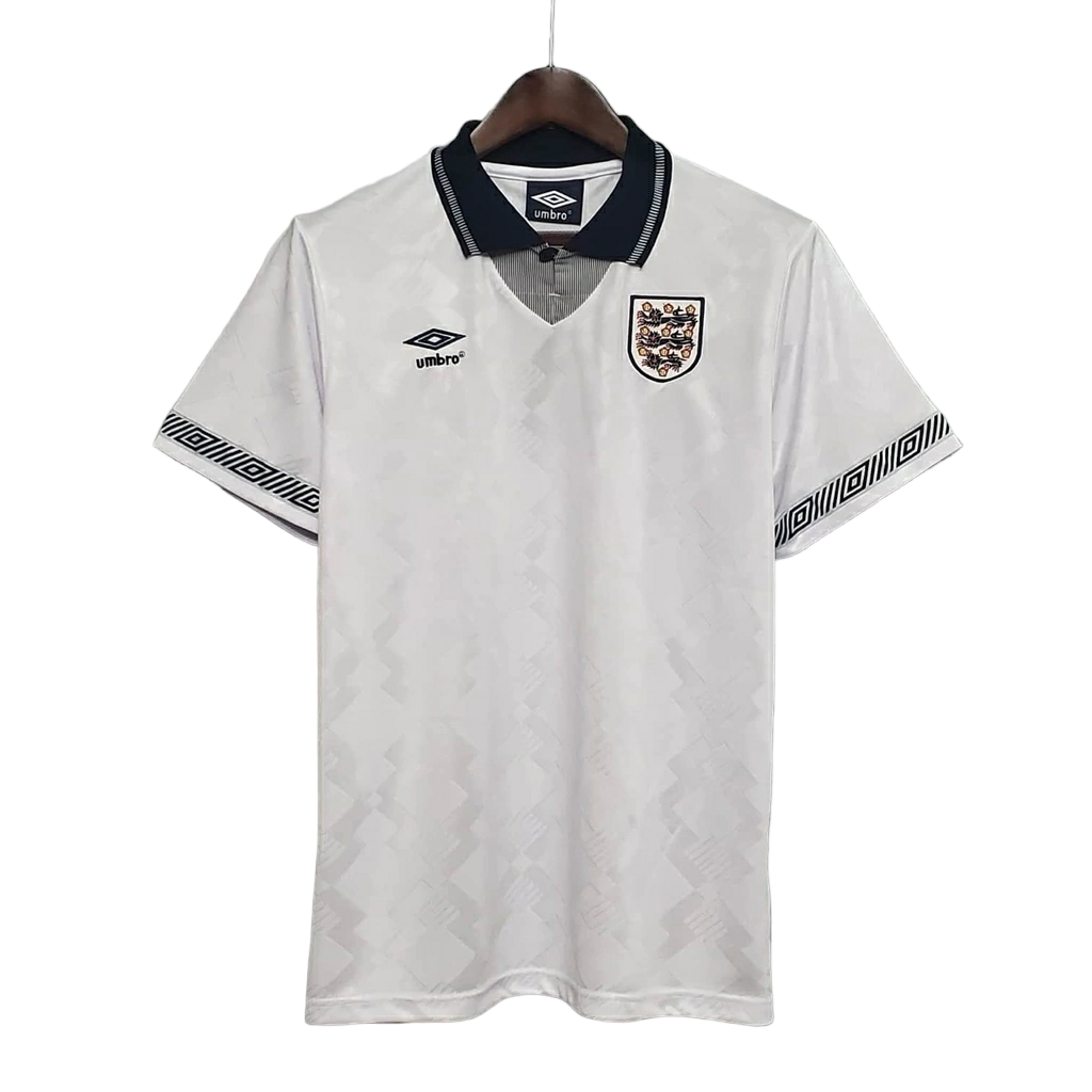 Camisa Seleção da Inglaterra 1990 - RetrÓ Umbro - Branca