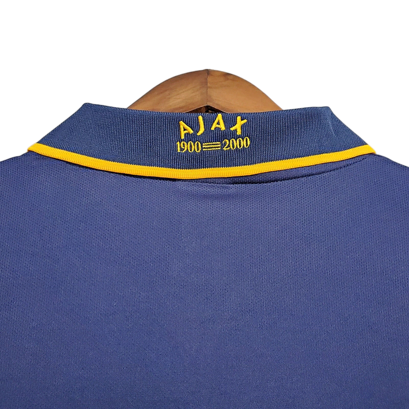 Camisa Ajax II 2000/2001 - Retrô Adidas - Azul e Amarela
