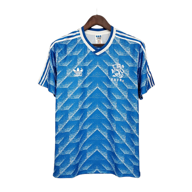 Camisa Seleção da Holanda II 1988 - RetrÓ Adidas - Azul
