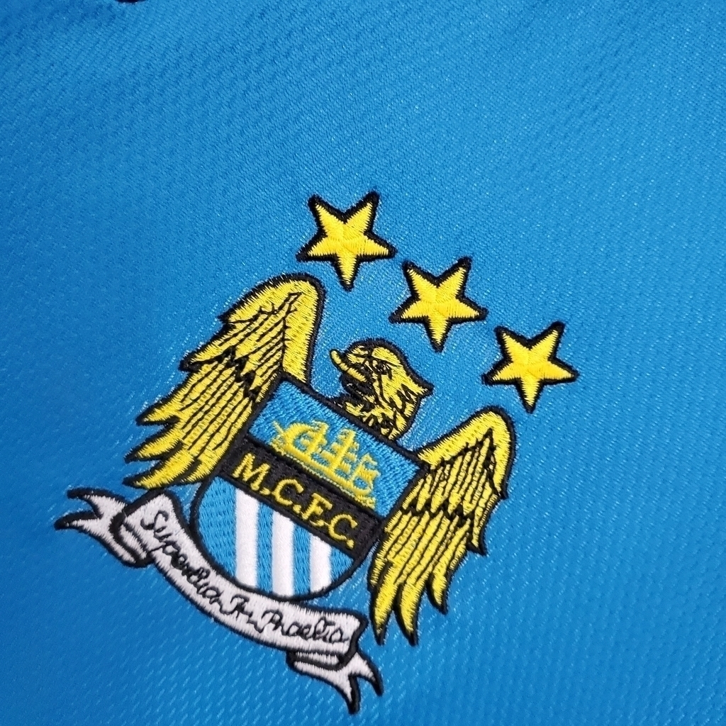 Camisa Manchester City I 1997/1999 - Retrô - Azul
