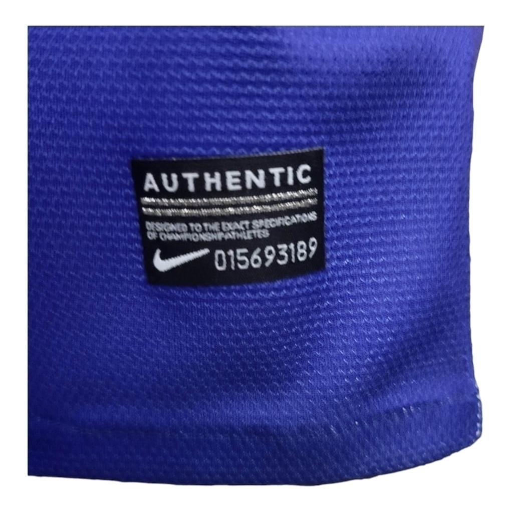 Camisa Barcelona I 2012/2013 - Retrô Nike - Azul com detalhes em vermelho