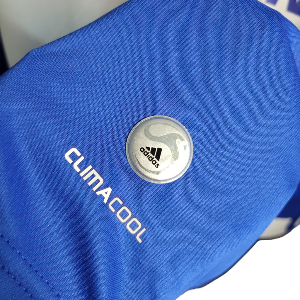 Camisa Palmeiras III 2019 Manga Longa - Retrô Adidas - Azul com detalhes em branco