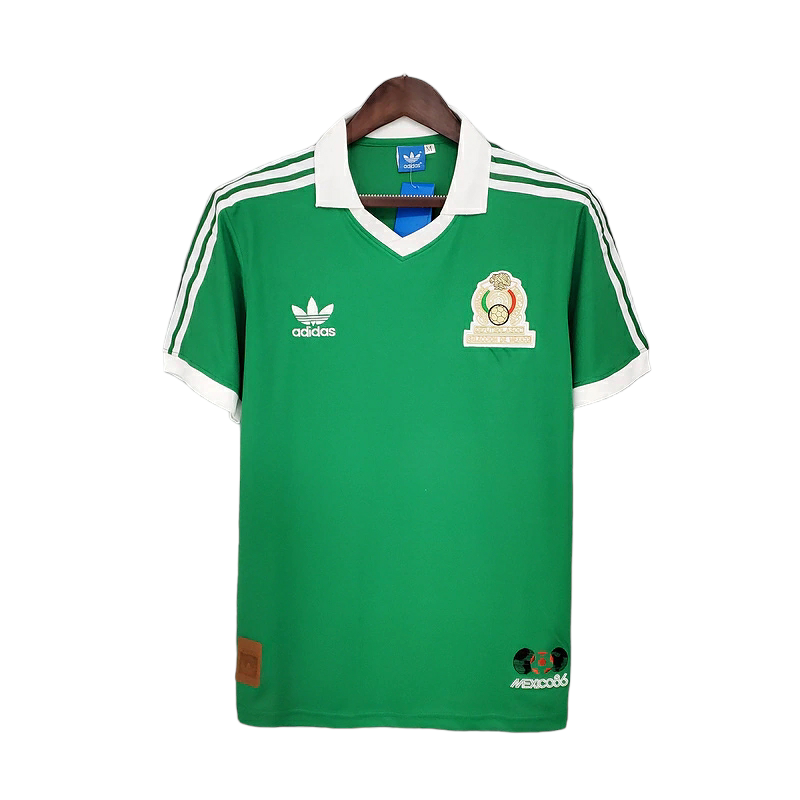 Camisa Seleção do México 1986 - Retrô Adidas - Verde