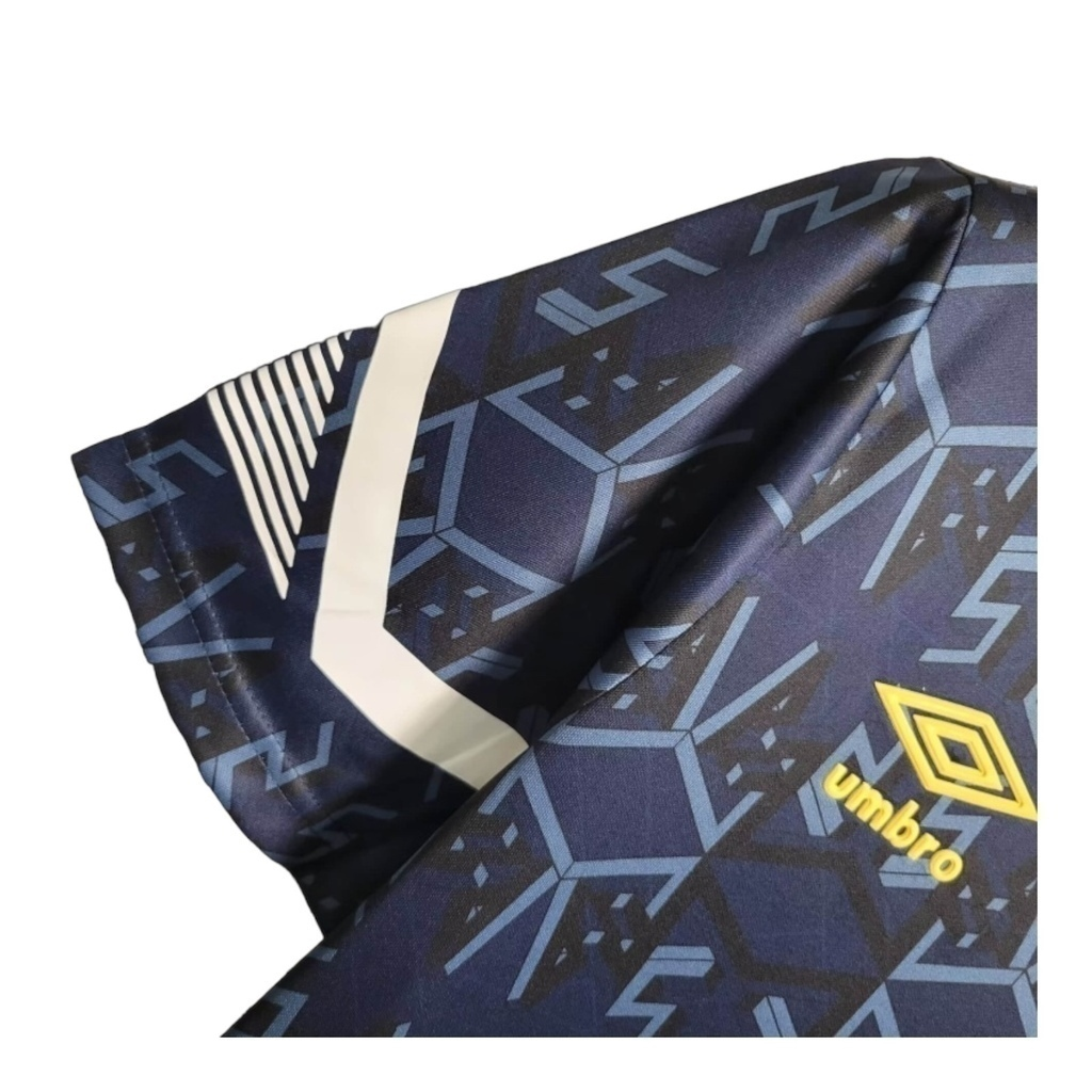 Camisa Seleção da Escócia II 1992/1993 - Retrô Umbro - Azul com detalhes em branco