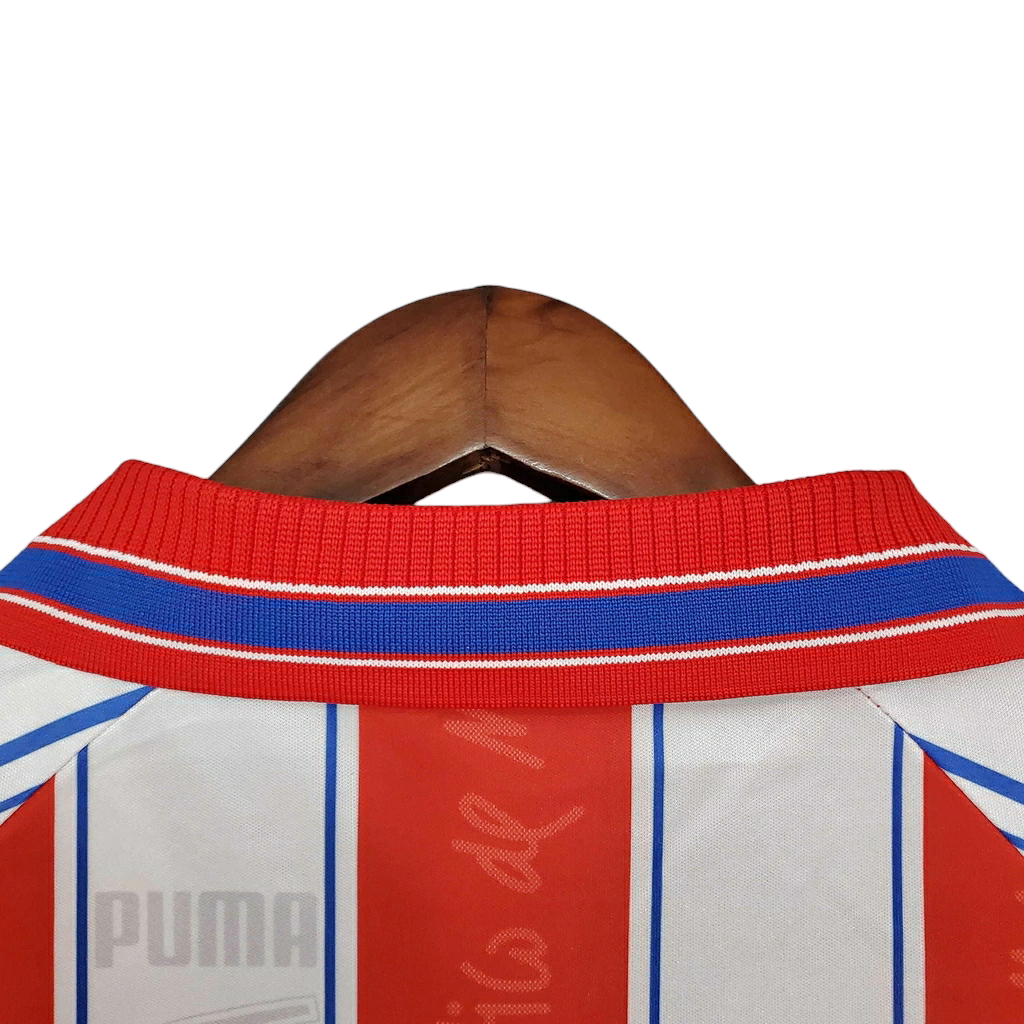 Camisa Atlético Madrid 1996/1997 - Retrô Puma - Branca e Vermelha