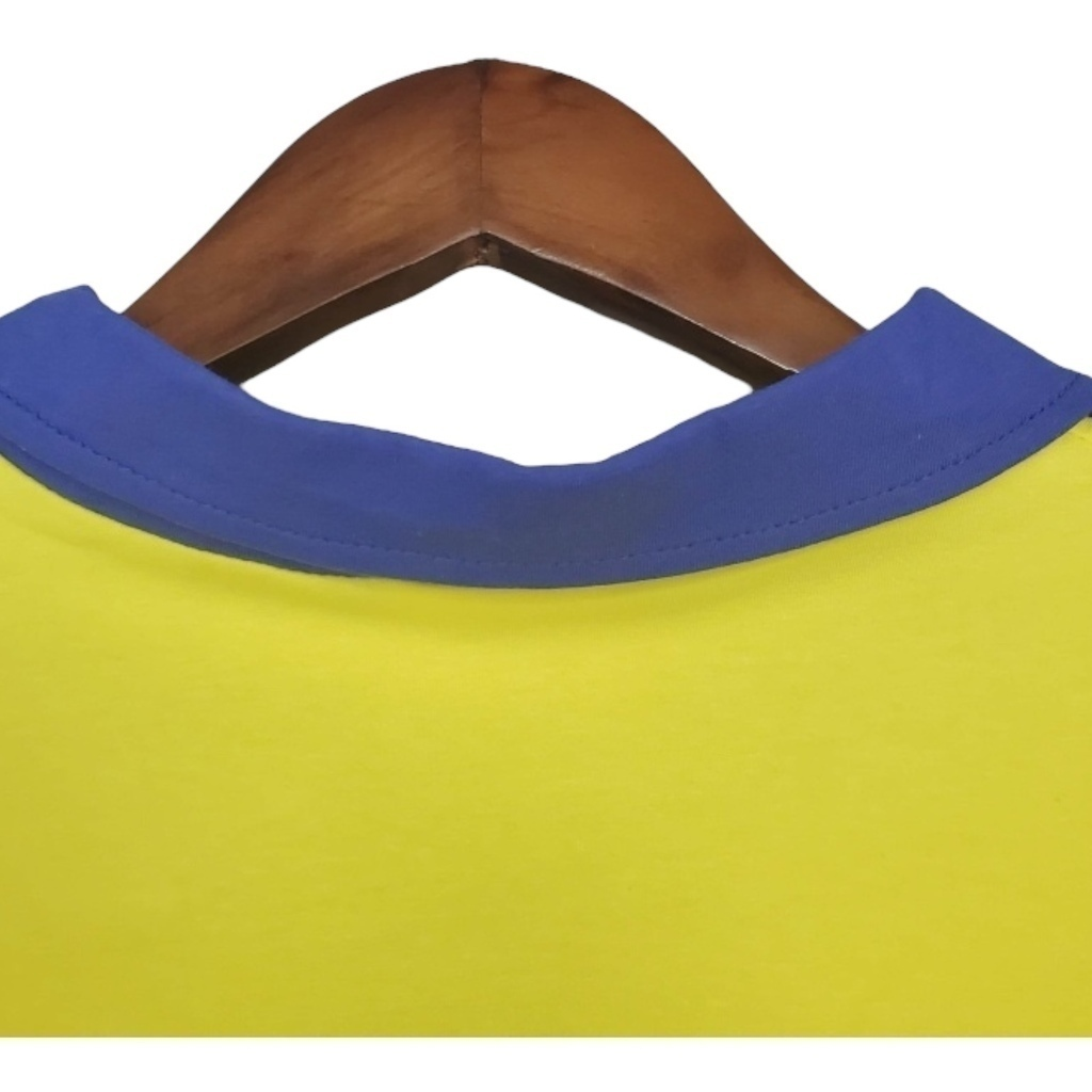 Camisa Arsenal II 1971/1979 Manga Longa - Retrô Adidas - Amarela com detalhes em azul
