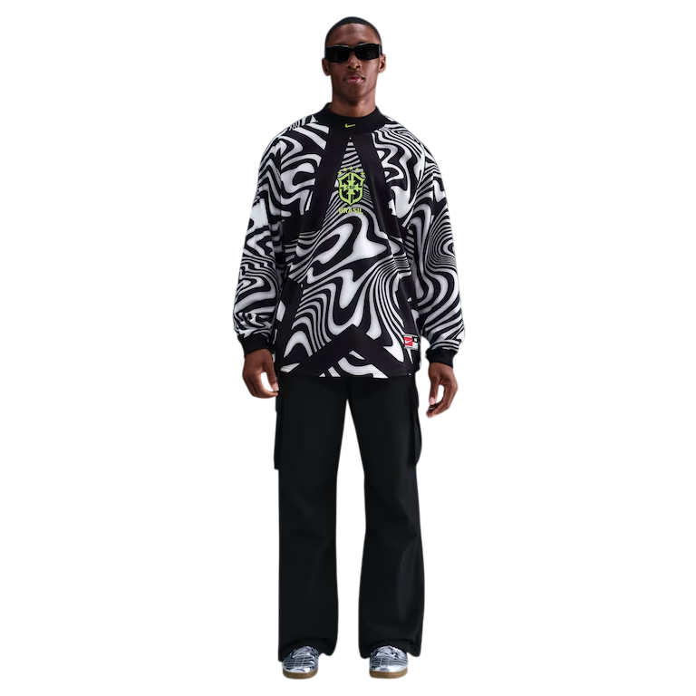 Camisa Brasil Goleiro 2026/2027 - Torcedor Manga Longa Masculina