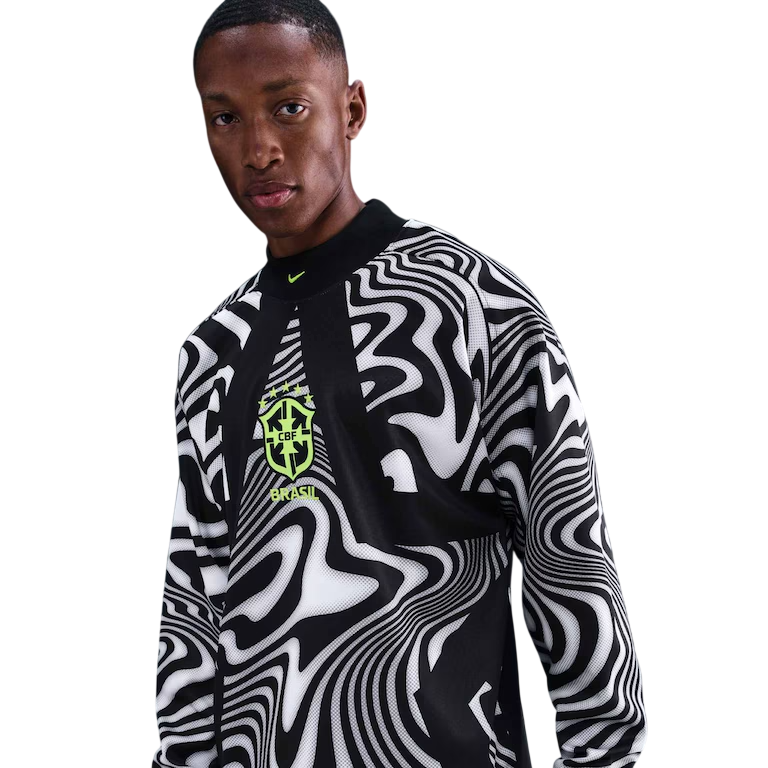 Camisa Brasil Goleiro 2026/2027 - Torcedor Manga Longa Masculina