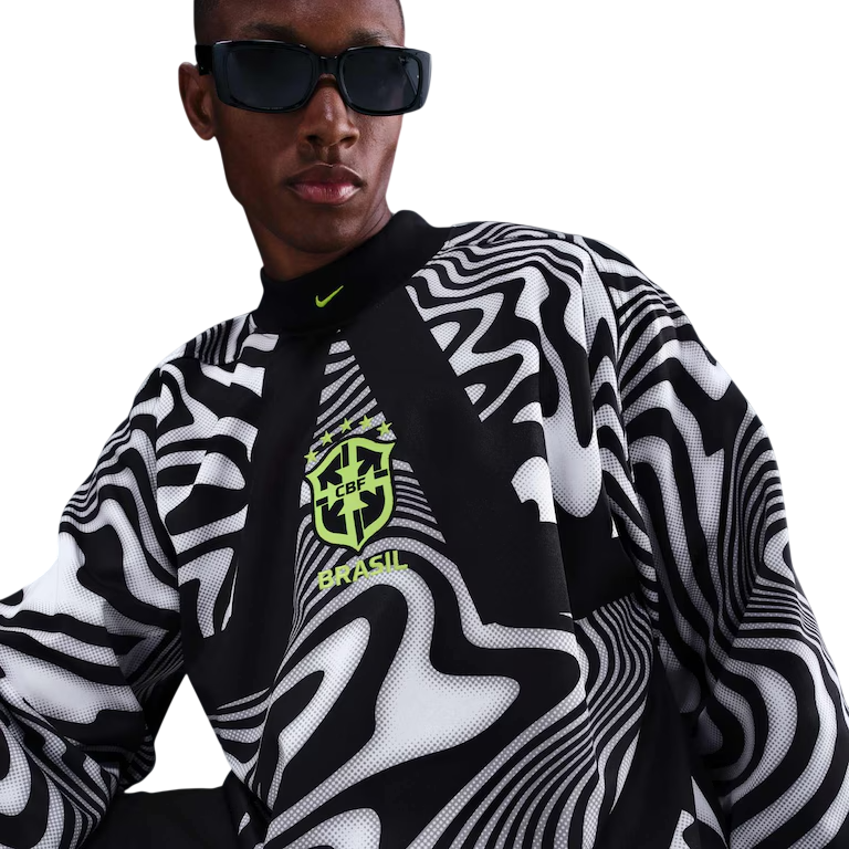 Camisa Brasil Goleiro 2026/2027 - Torcedor Manga Longa Masculina