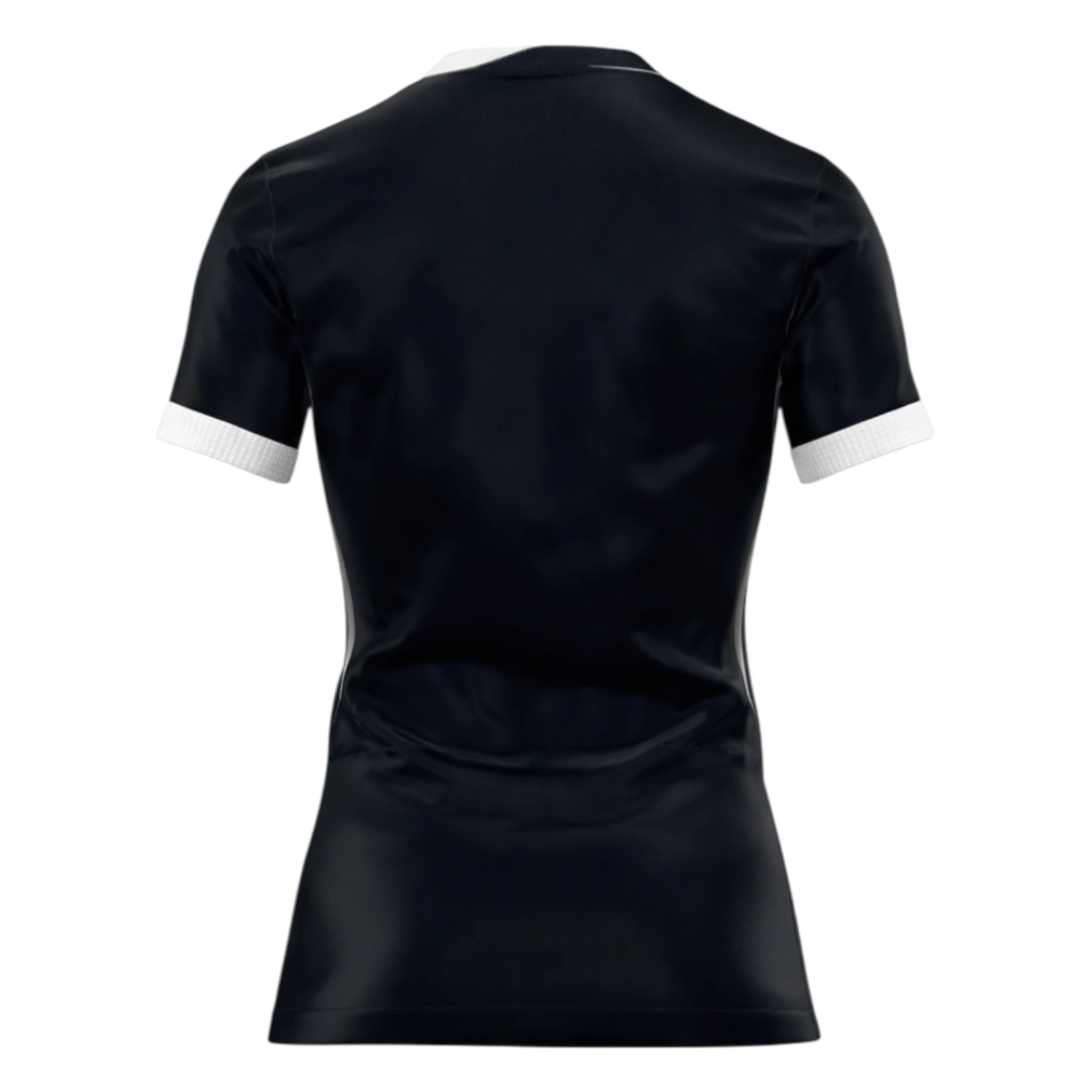 Camisa Atlético Mineiro I 26/27 - Torcedor Nike Feminina - Preta com listras brancas e detalhes em dourado