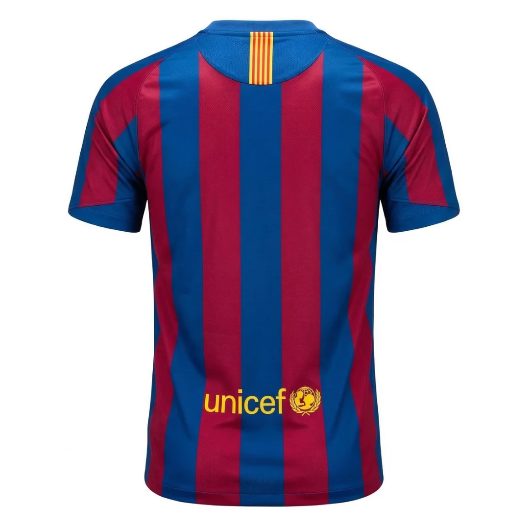 Camisa Barcelona I 2005/2006 - Retrô Nike - Azul e vermelha