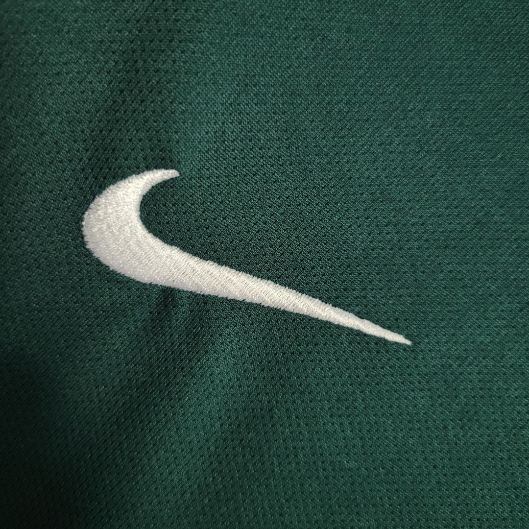 Camisa Seleção Brasileira Goleiro 1998 - Retrô Nike - Verde escuro com detalhes em branco e amarelo