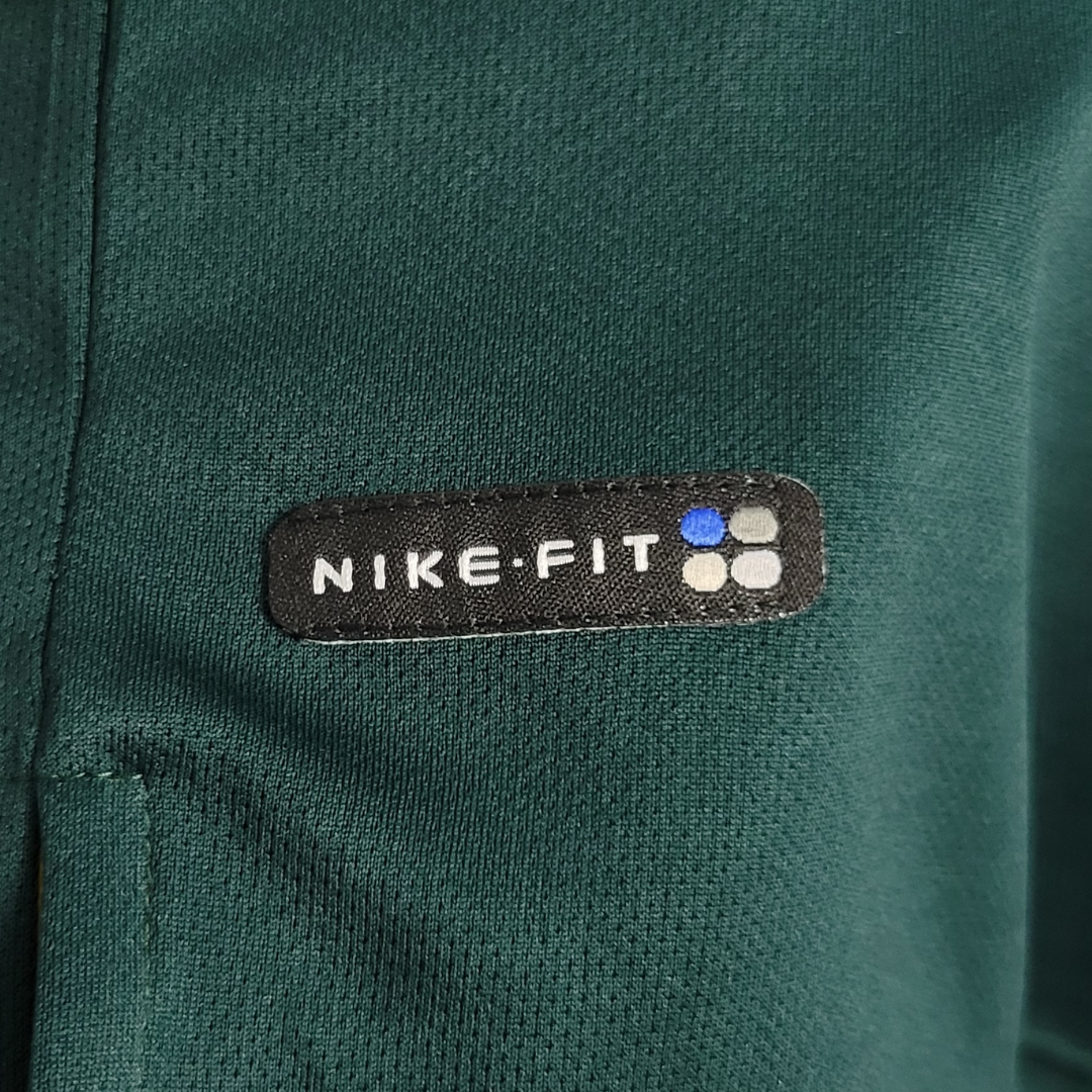 Camisa Seleção Brasileira Goleiro 1998 - Retrô Nike - Verde escuro com detalhes em branco e amarelo