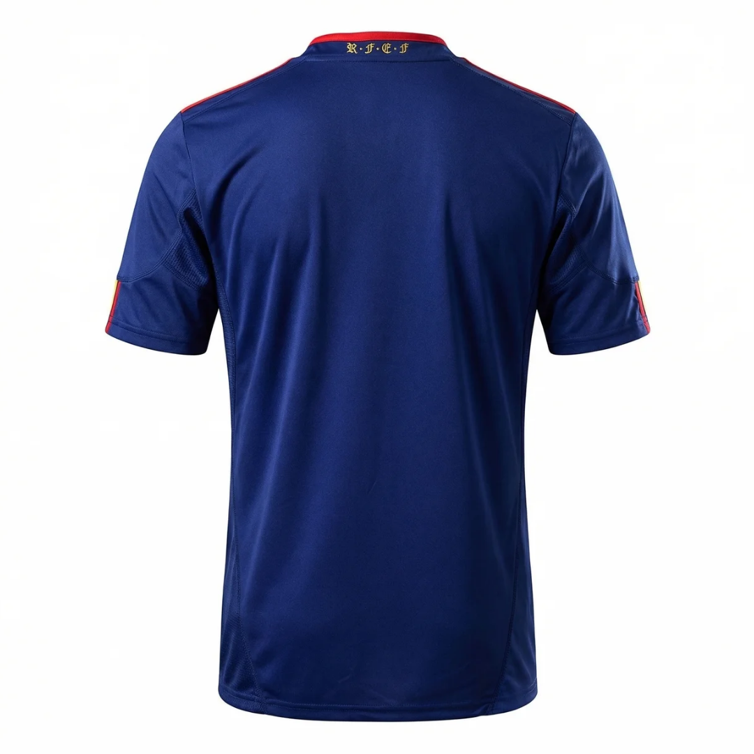 Camisa Seleção da Espanha II 2010 - Retrô Adidas - Azul