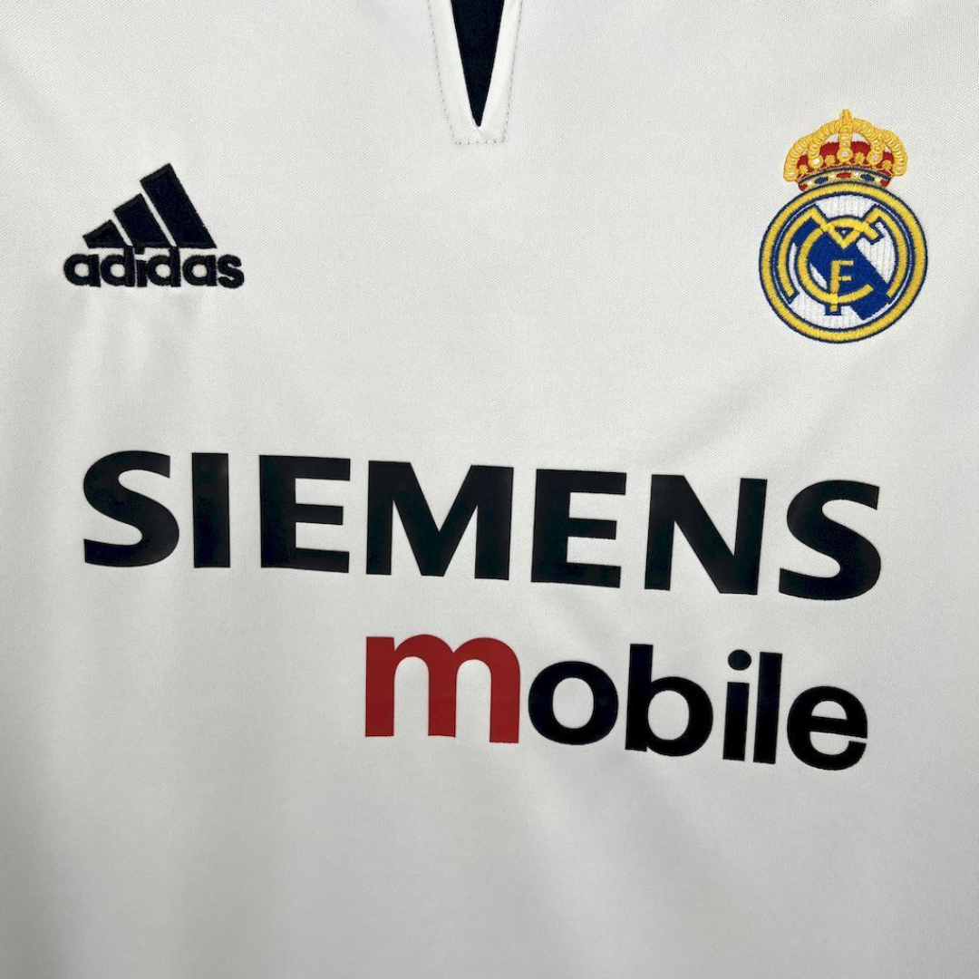 Camisa Real Madrid I 2003/2004 - Retrô Adidas - Branca