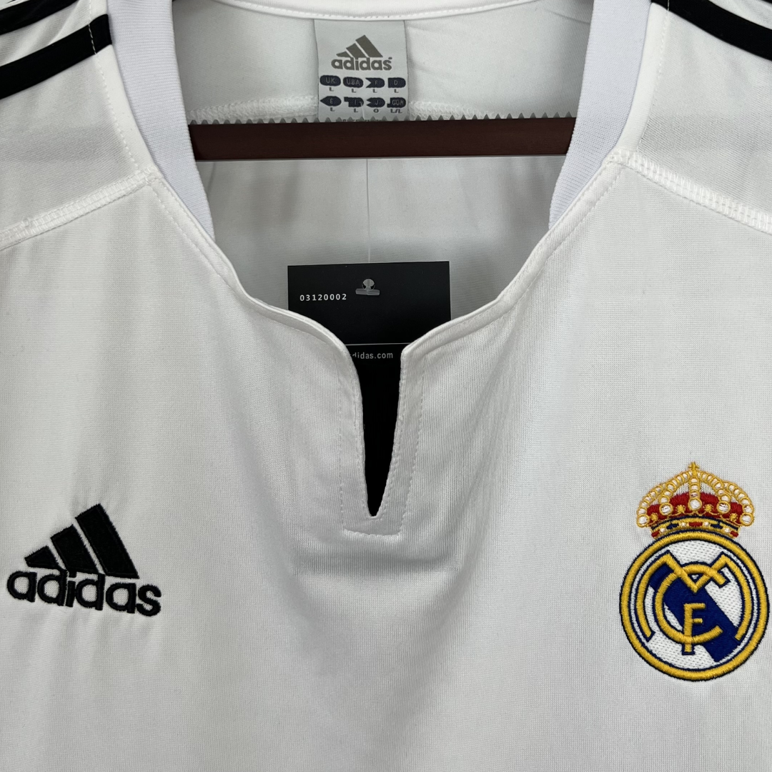 Camisa Real Madrid I 2003/2004 - Retrô Adidas - Branca