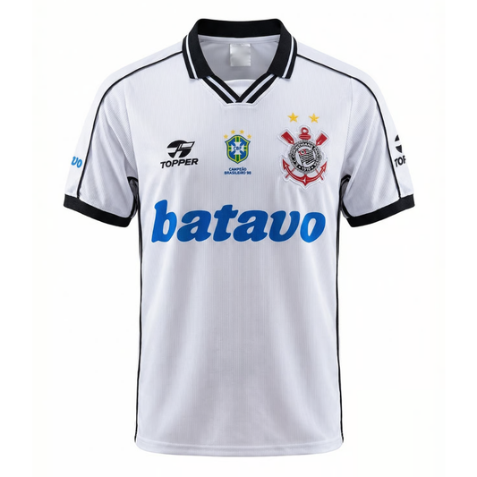 Camisa Corinthians I 1999/2000 - Retrô Topper Masculina - Branca