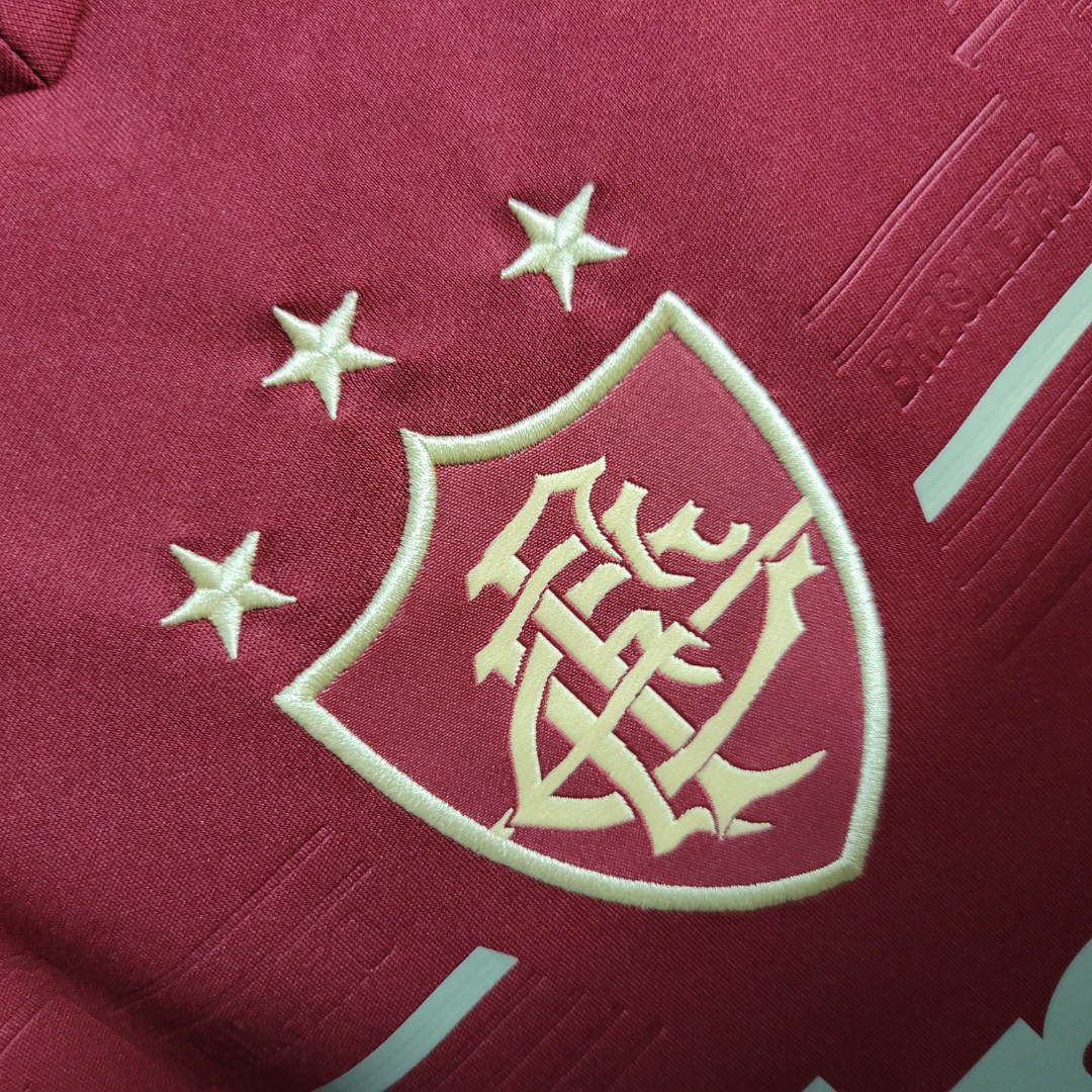Camisa Fluminense III 2011/2012 - Retrô Adidas - Vermelha com detalhes em dourado