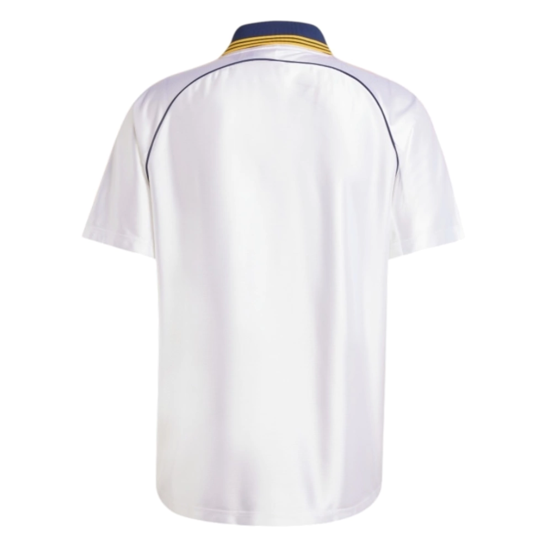 Camisa Real Madrid I 1998/2000 - Retrô Adidas - Branca com detalhes em azul e amarelo