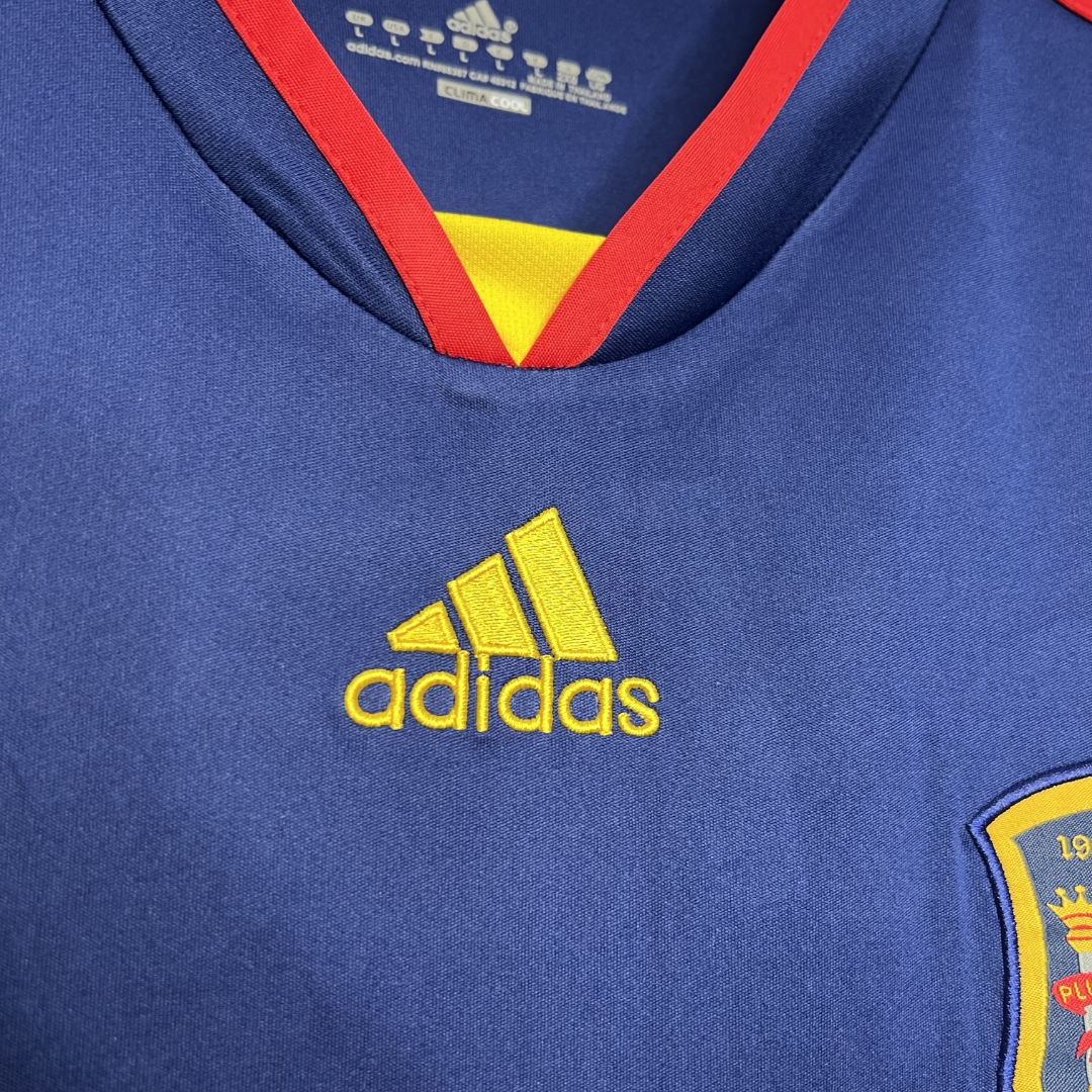 Camisa Seleção da Espanha II 2010 - Retrô Adidas - Azul