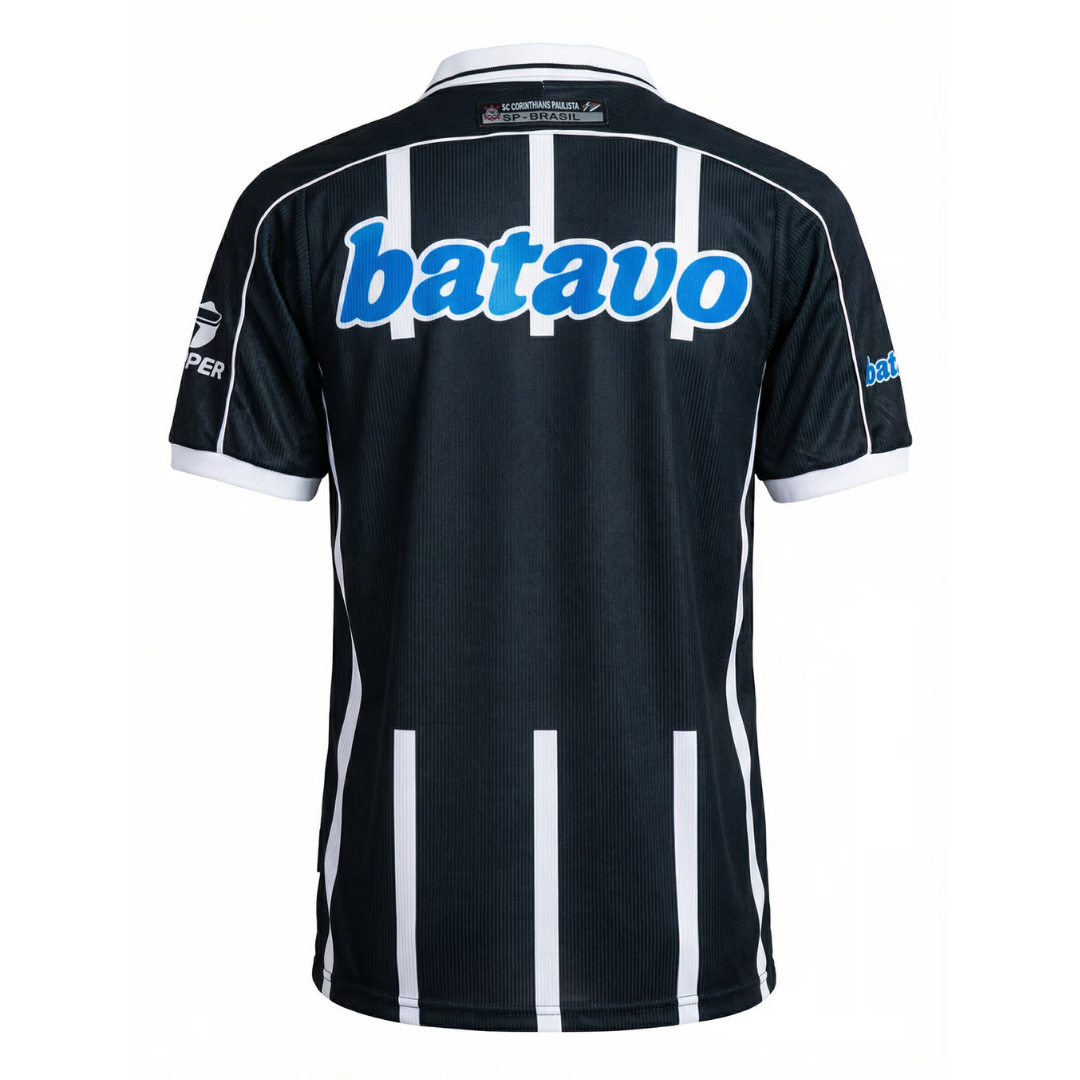 Camisa Corinthians II 1999/2000 - Retrô Topper Masculina - Preta