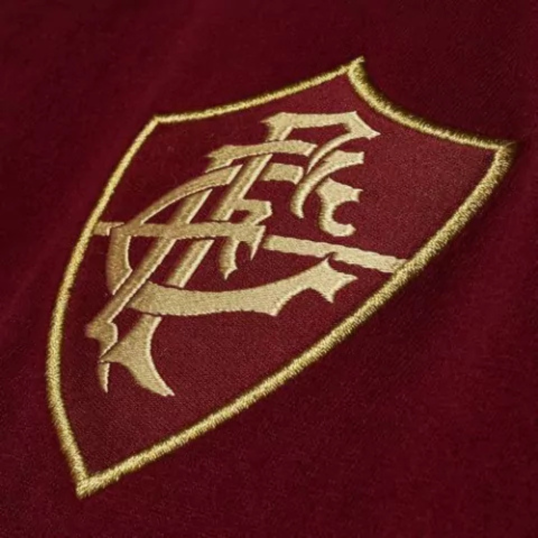 Camisa Fluminense Adidas Originals - Retrô Adidas - Grená com detalhes em dourado