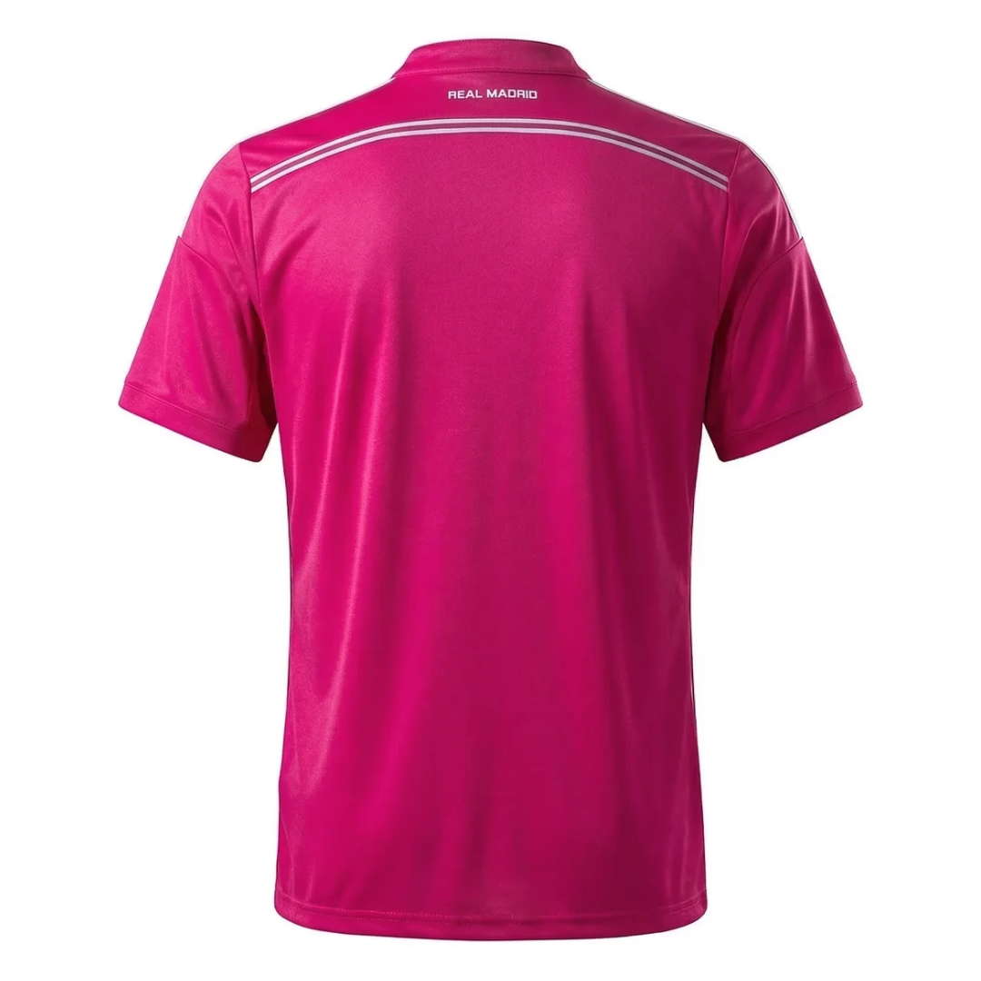 Camisa Real Madrid II 2014/2015 - Retrô Adidas - Rosa com detalhes em branco
