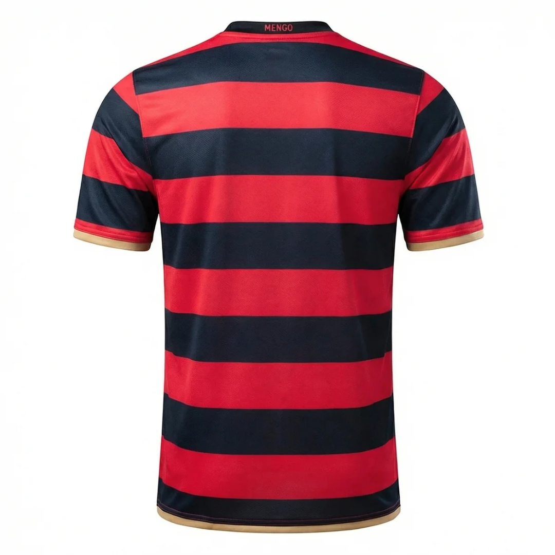 Camisa Flamengo I 2008/2009 - Retrô Nike - Vermelha com detalhes em Preto e amarelo