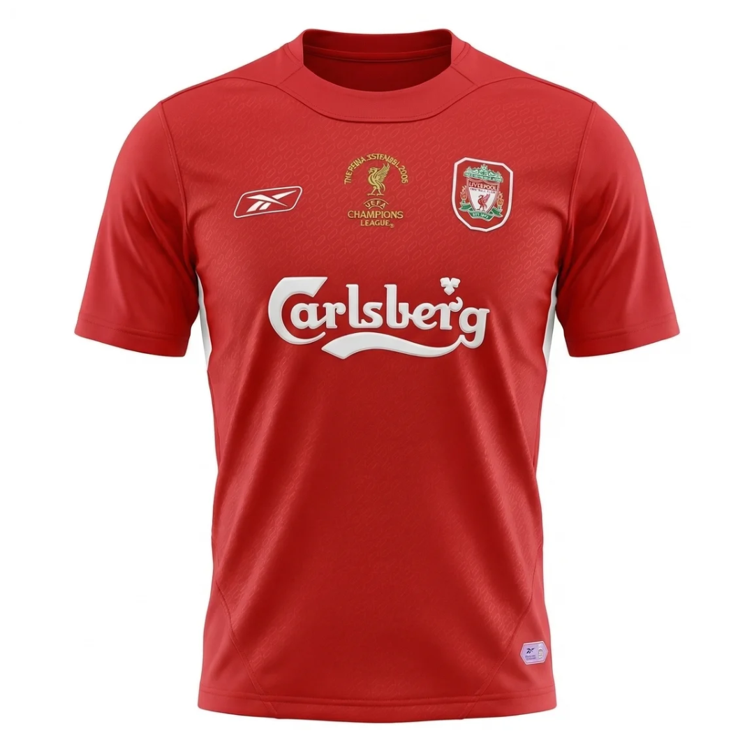 Camisa Liverpool I 2005 - Retrô Reebok - Vermelha
