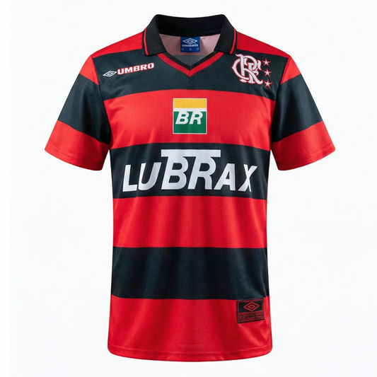 Camisa Flamengo I 1999 - Retrô Umbro - Vermelha e Preta