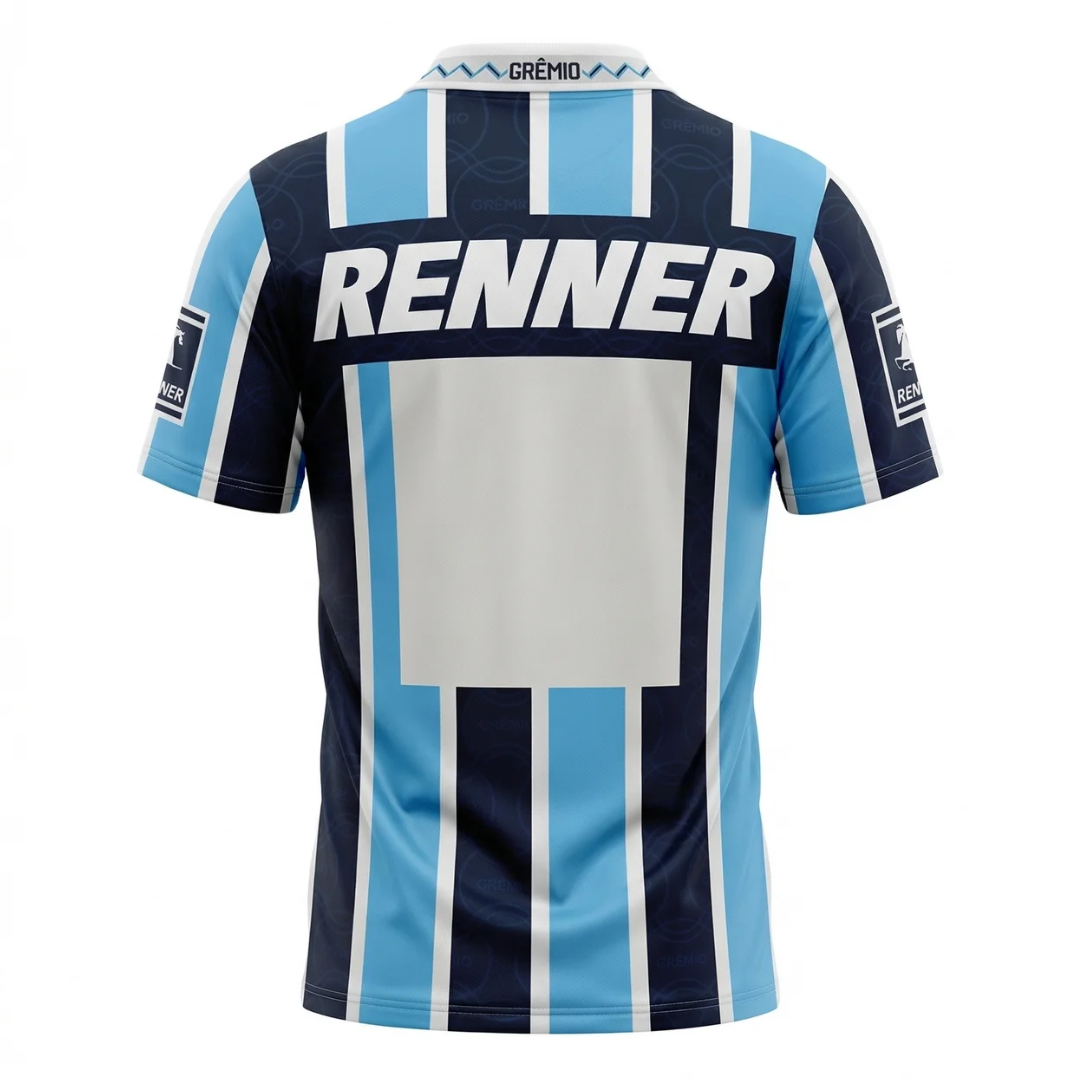 Camisa Grêmio I 1995 - Retrô Penalty - Azul e preta