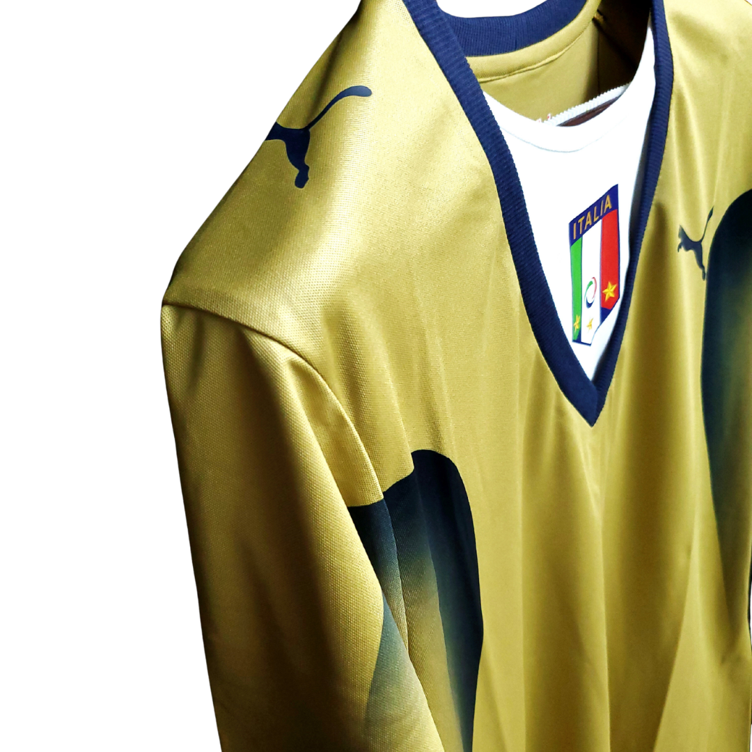 Camisa Seleção da Itália 2006 Goleiro - Retrô Puma - Dourada