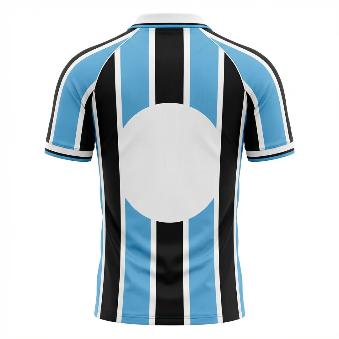 Camisa Grêmio I 2001 - Retrô Kappa - Azul e preta