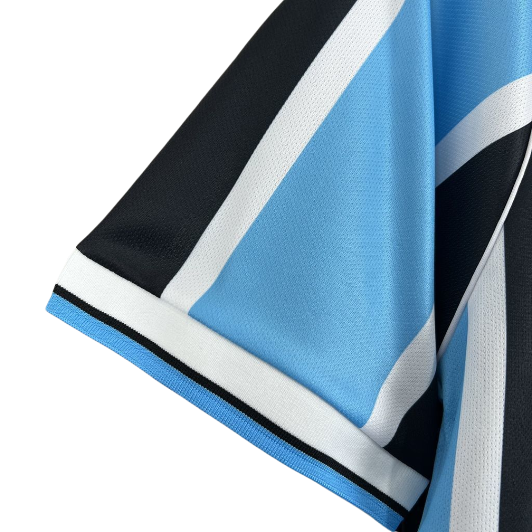 Camisa Grêmio I 2001 - Retrô Kappa - Azul e preta