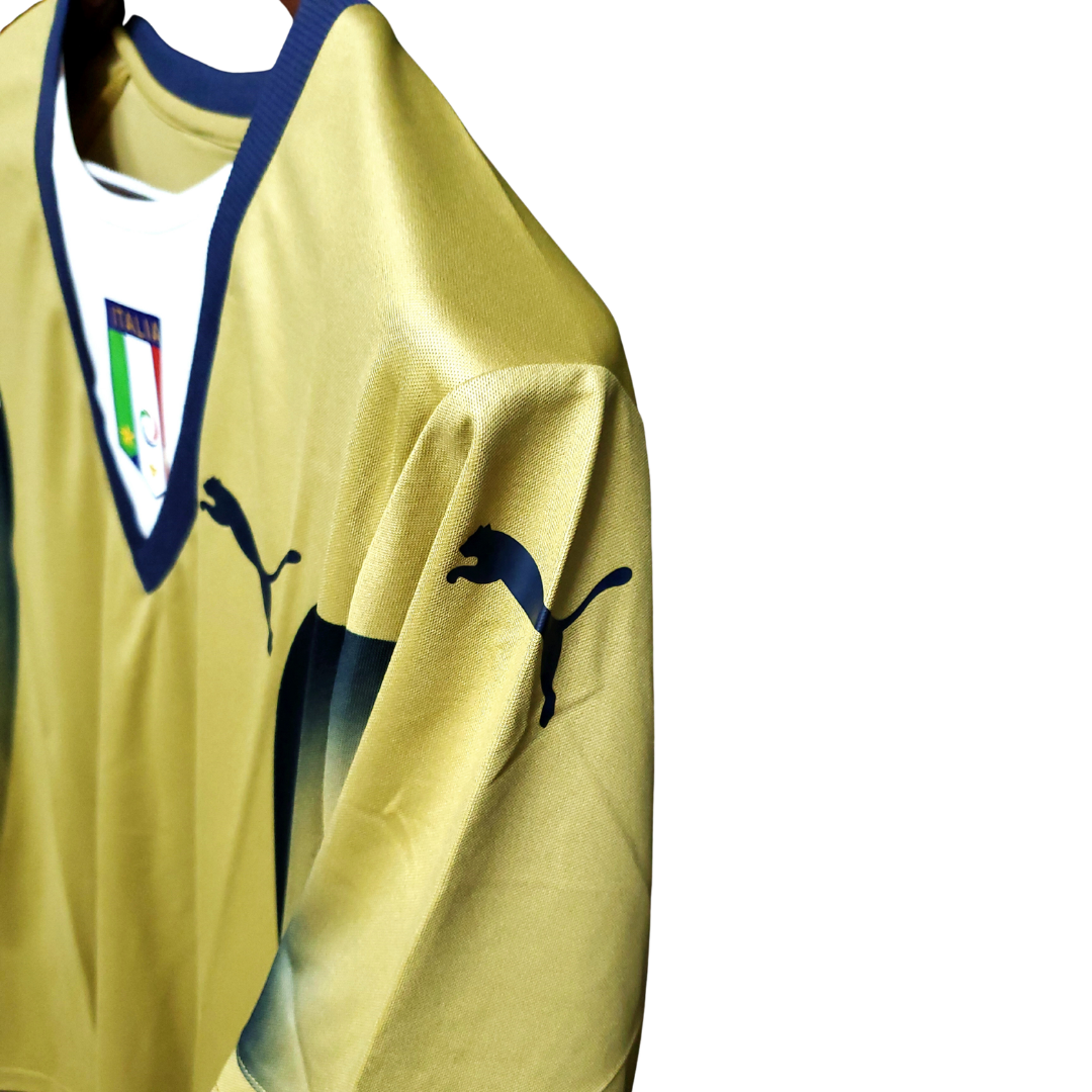 Camisa Seleção da Itália 2006 Goleiro - Retrô Puma - Dourada