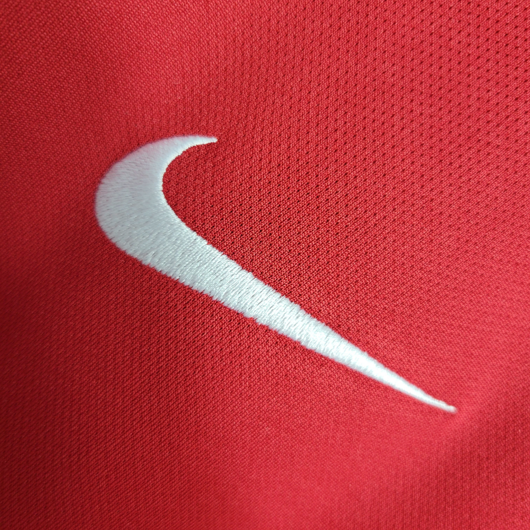 Camisa Seleção de Portugal I 2016 - Retrô Nike - Vermelha com detalhes em verde