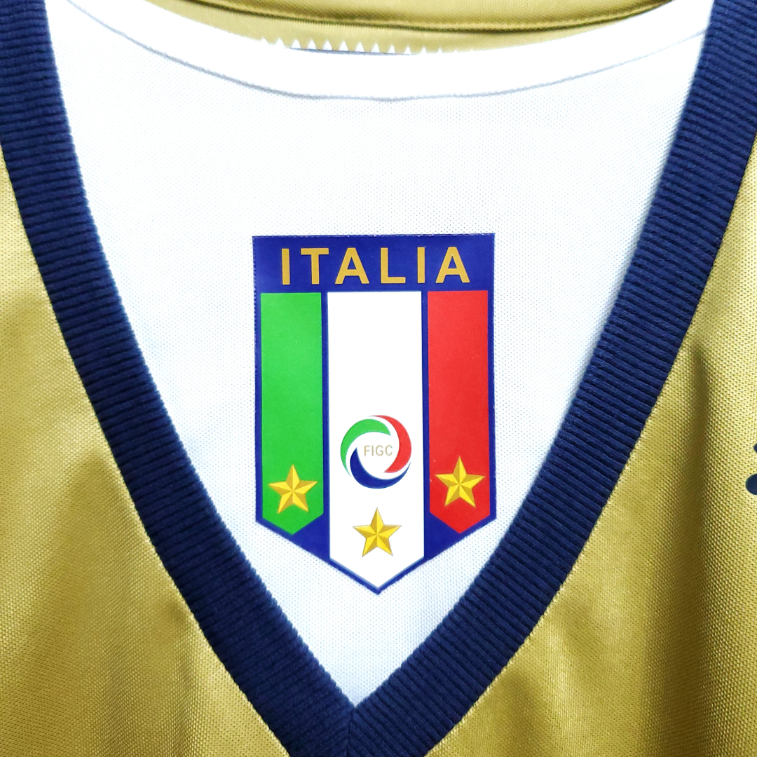 Camisa Seleção da Itália 2006 Goleiro - Retrô Puma - Dourada