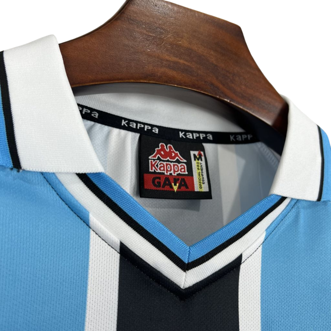 Camisa Grêmio I 2001 - Retrô Kappa - Azul e preta
